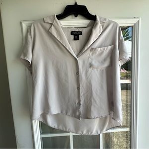 light grey button up blouse